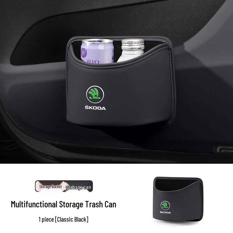 Skoda Car Trash Can & Storage for Octavia/Scala/Kamiq/Superb/Hao Rui/Kodiaq