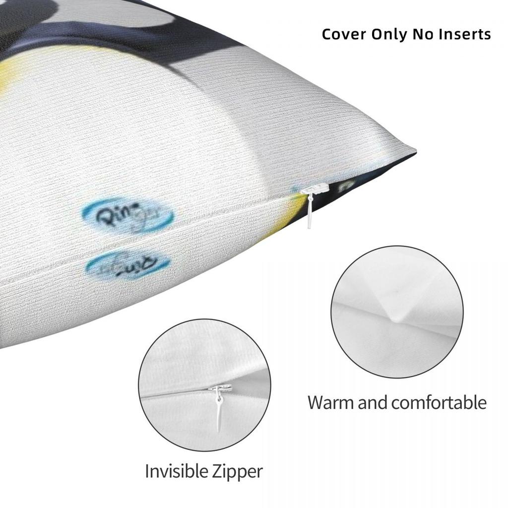 Pingus Cartoon Penguin Pillowcase Merch Soft Cushion Cover Throw Pillow Cover Sofa Decorations Zipper Multi-Size