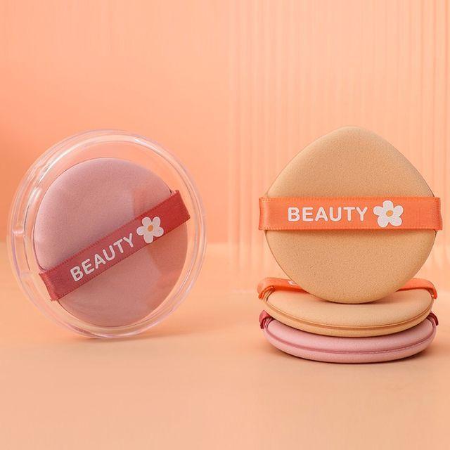 Чою - Набор из 2: Пуховка (различные дизайны) Set of 2 - Nude & Pink