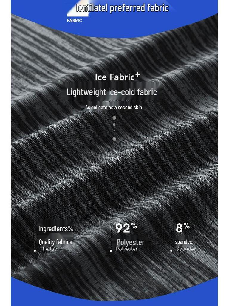 Men's Plus Size Quick-Dry Bamboo T-shirt, M-8XL, Summer 2025, Round Neck, Ice Silk, Short Sleeve