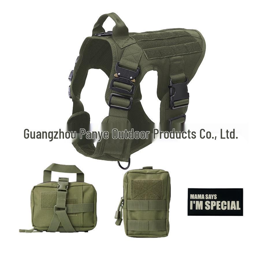 Tactical Nylon Dog Vest Harness for Medium To Large Breeds