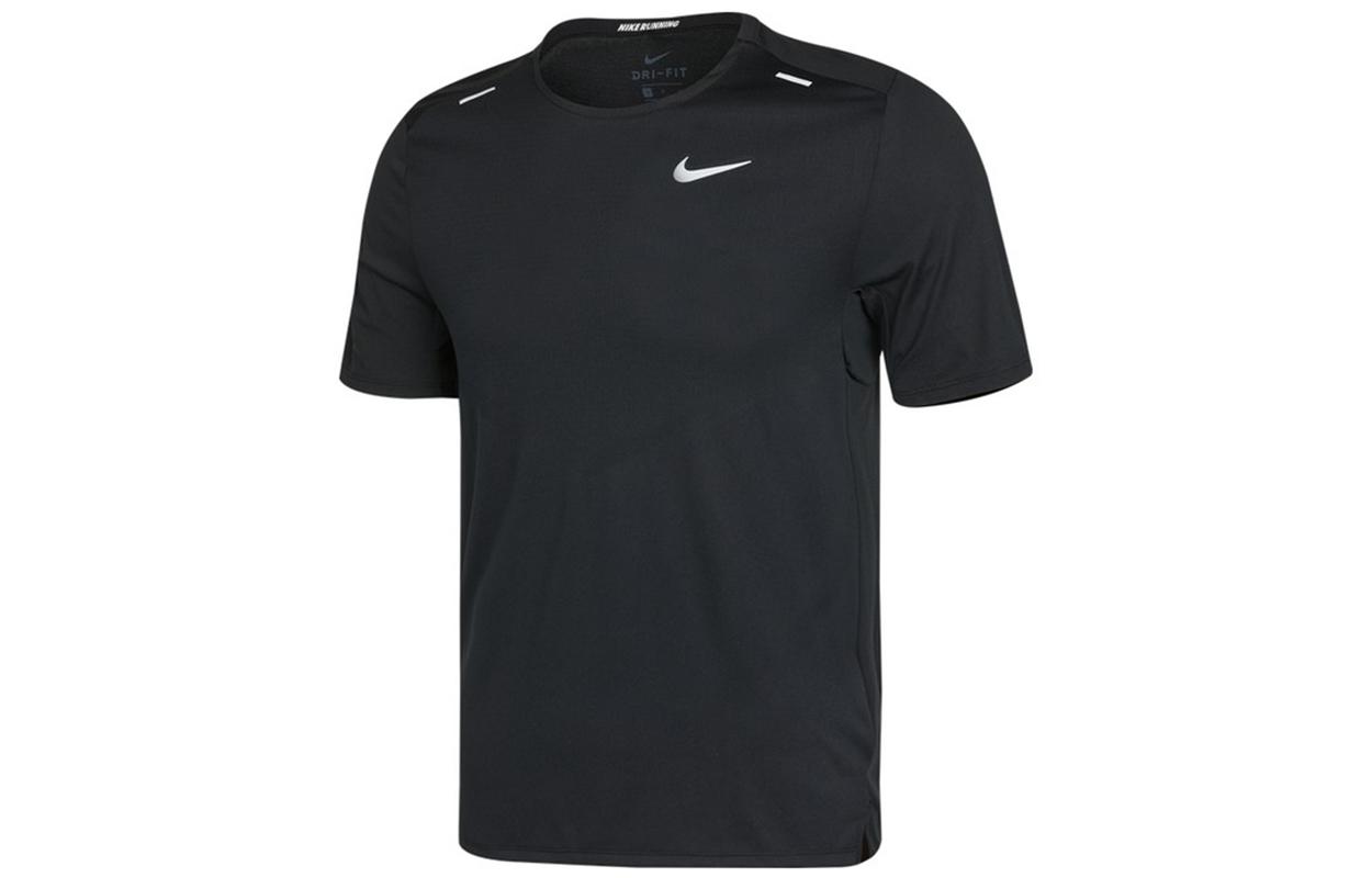 Nike Dri Fit Running T Shirt Men s Black CZ9185-013 M