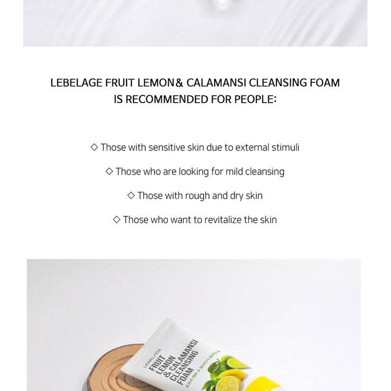 LEBELAGE - Fruit Lemon & Calamansi Cleansing Foam
