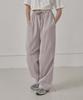 Mualeumoa Two-Tuck Wide Sweat Pants-Light Purple