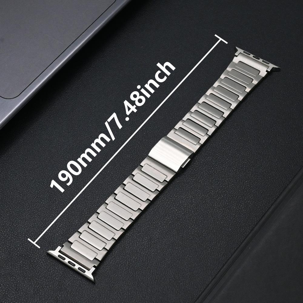 Titanium Strap+metal Case for Apple Watch Ultra 1/2 49mm Series 10 46mm Men Magnetic Bracelet for Iwatch 9 8 7 6 5 SE 45mm 44mm