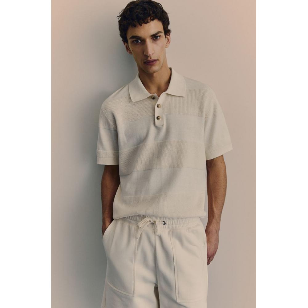 H M Regular Fit Sweat sHorts creaM