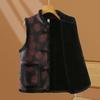 Elderly Women's Warm Fleece Vest Jacket