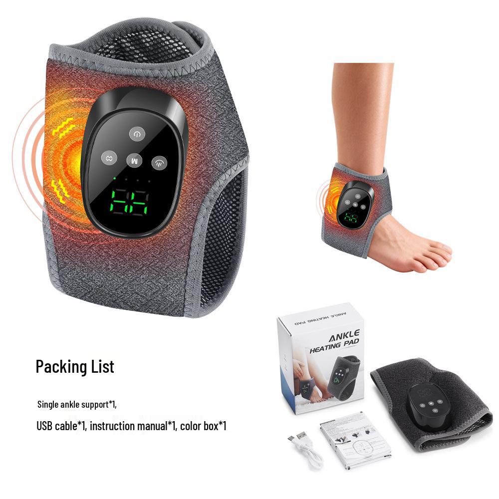 Ankle & Foot Electric Vibration Massager with Heating & Hot Compress for Home Therapy