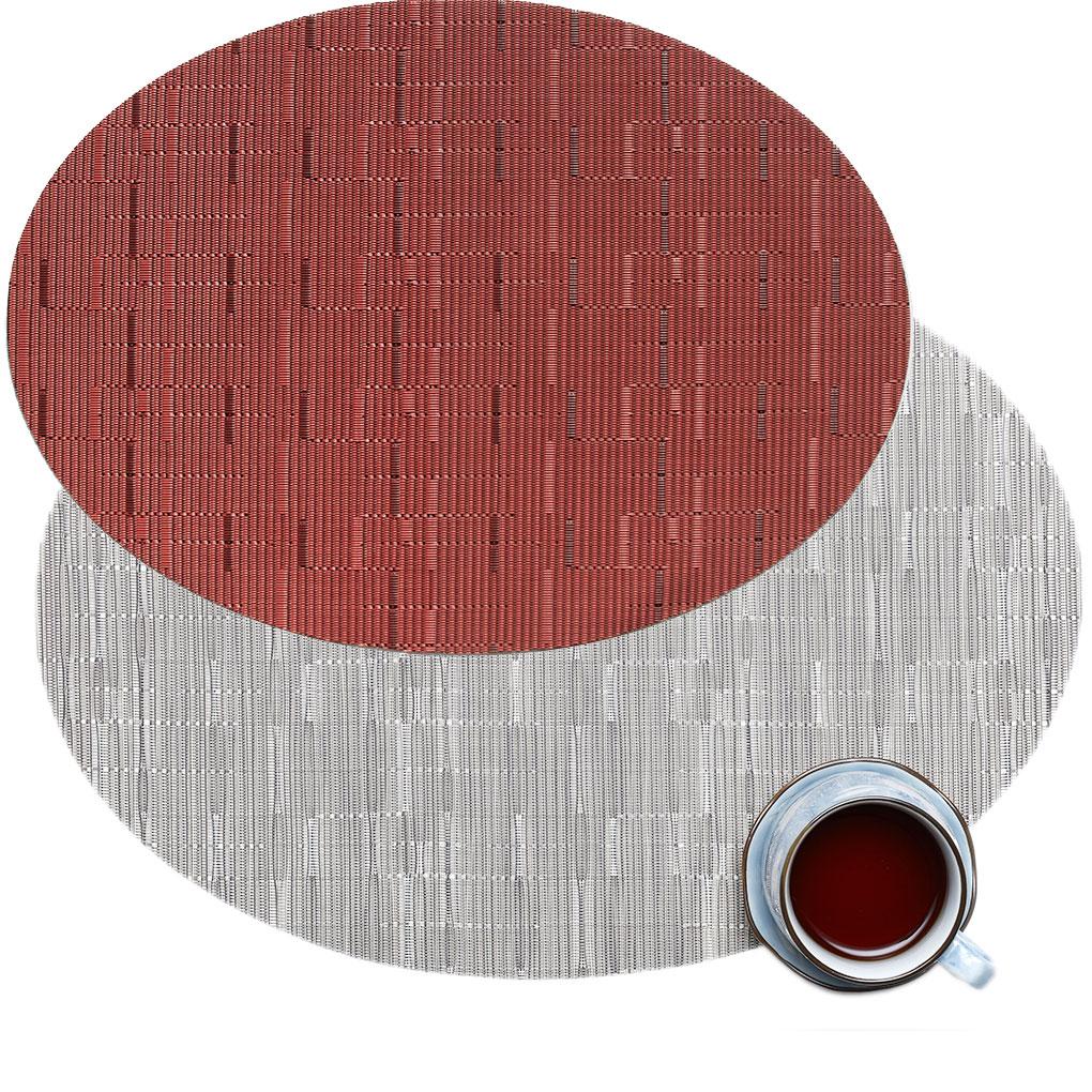PVC Tischset Ovales Tischset Rutschfest Hitzebeständig Tisch Hitzeschutzpad