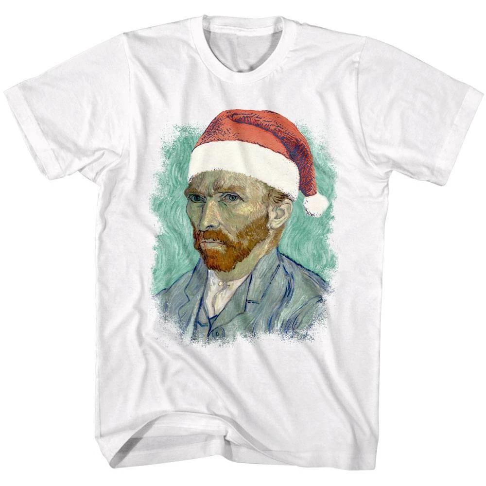 Vincent Van Gogh as Santa Men s T Shirt 2XL