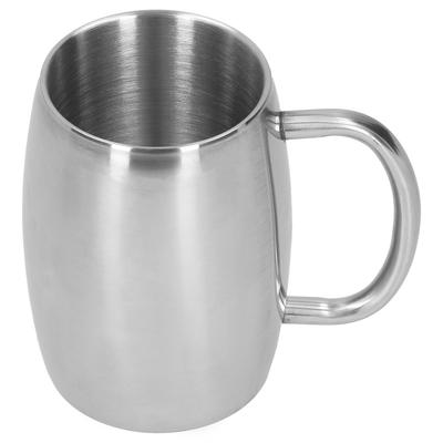 Taza de Cerveza de Acero Inoxidable de 400 ml con Asa, Tazas de Café, Taza de Té con Leche, Regalo, Vajilla para Oficina