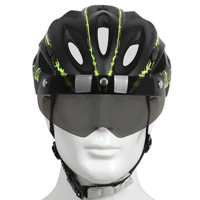 Fahrradhelm mit Brille Integriertes Formteil Herren- und Damenfahrräder Mountainbike Fahrradzubehör Schutzhelm Fahrradausrüstung