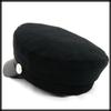 Marine Gothic Going CZ315 [White Fang] Cap, Black, Casquette, Lolita, Hat, Out, Travel, Stylish, Women's, (Black)