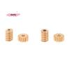 1/87 Modulus 0.2 15T Micro Brass Turbine Worm Gear Hole Diameter 0.8mm/1mm Reduction Pinion Shaft Connector for Model Railway