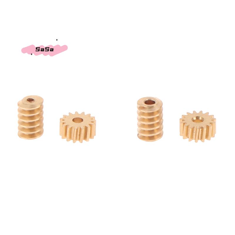 1/87 Modulus 0.2 15T Micro Brass Turbine Worm Gear Hole Diameter 0.8mm/1mm Reduction Pinion Shaft Connector for Model Railway