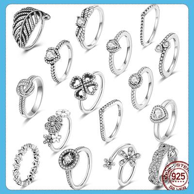 Funken Beliebte Zirkon Prinzessin Herz Ring Original 925 Silber Ringe Für Frauen Schmuck Dorpshipping Ringe Trend 