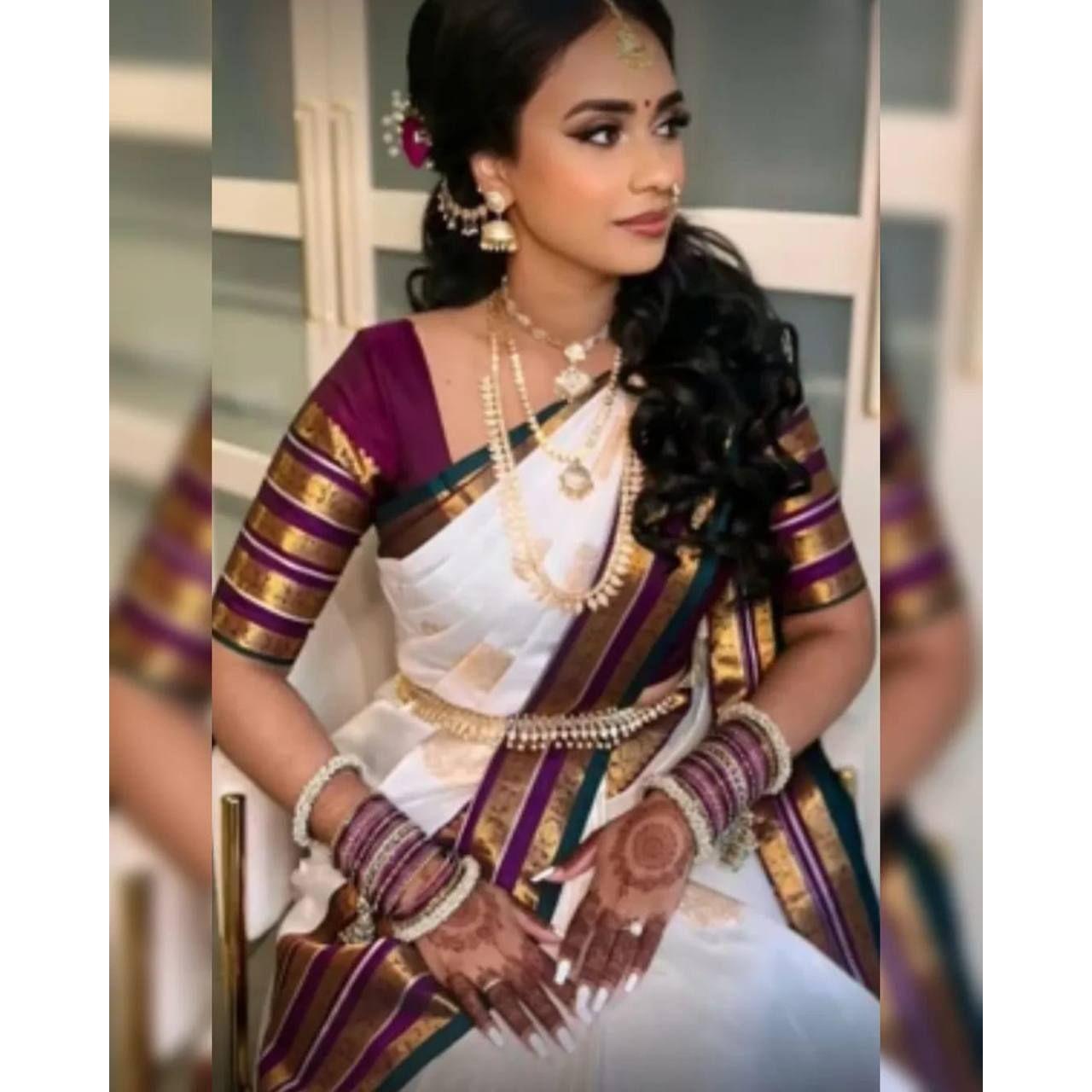 Elegant Party Wear Soft Lichi Silk Saree