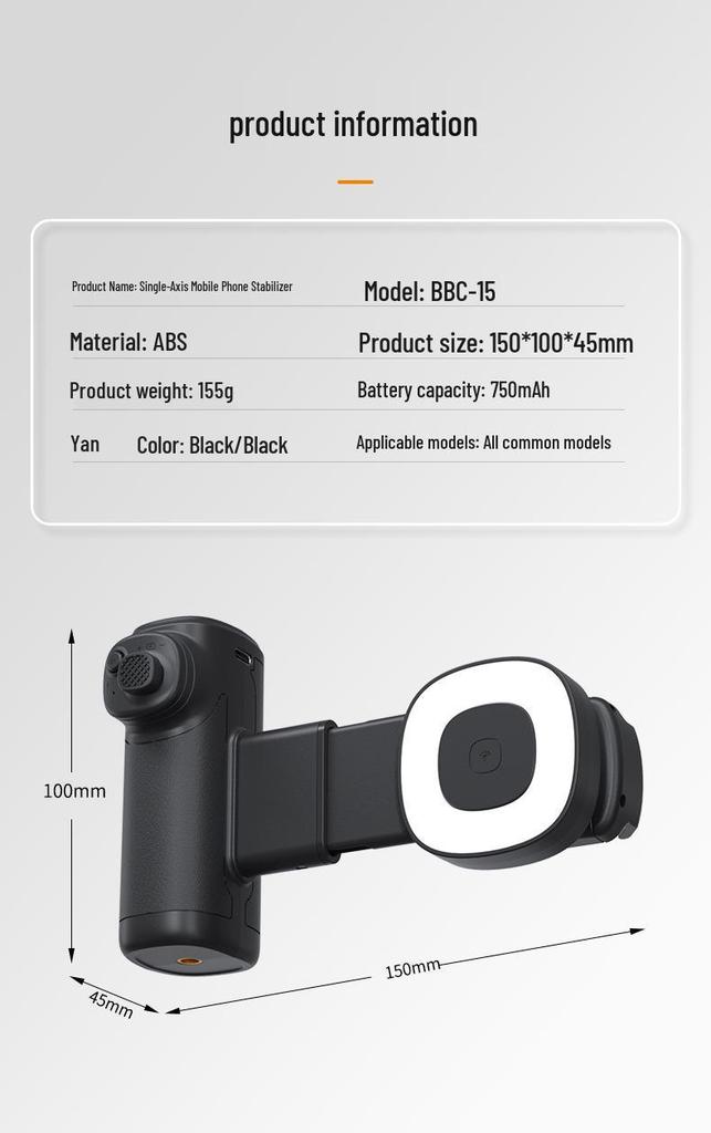 Mobile Bluetooth Remote Control Fill Light & Photography Assistant for Outdoor Live Streaming: Multi-functional Handheld Auto-Focusing Bracket