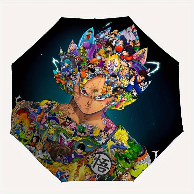 

Dragon Ball Automatic Folding Umbrella - Lightweight, Retractable Design with 8-Rib Durability, Perfect for Outdoor Adventures, Fashionable
