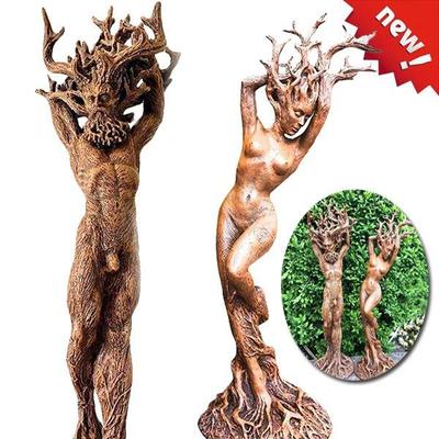 Lotus-Harz-Statue, Dekoration, Baumoberfläche, Skulptur, Gartendekoration, Heimdekoration