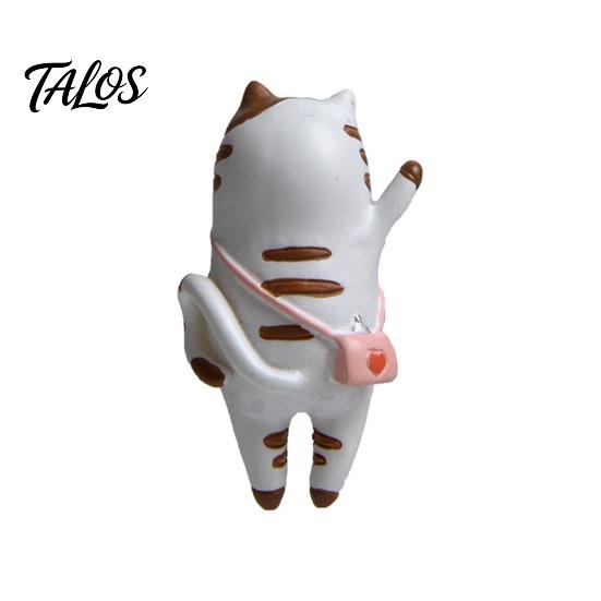 Metal Surface Magnets Cartoon Traveling Cat Refrigerator Magnet, 3D Kitten Decorative Fridge Memo Notes Photo Holder for Home, Lover Gift Strong