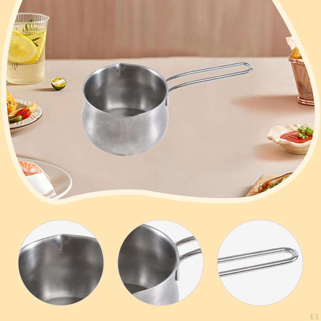 Sauce Pan Butter Warmer for Heating Kitchen Cooking Tool 800ml Japanese Portable Gifts Stainless