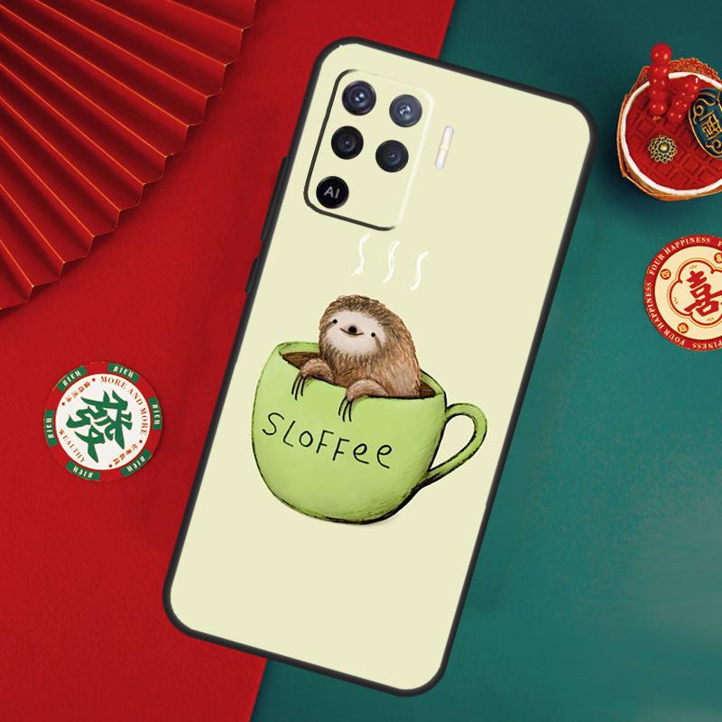 Sloth Animal Cute Case For Oppo A15 A17 A57 A6 A5 Pro A54 A74 A94 A16 A76 A96 A40 A60 A80 A18 A38 A58 A78 A98