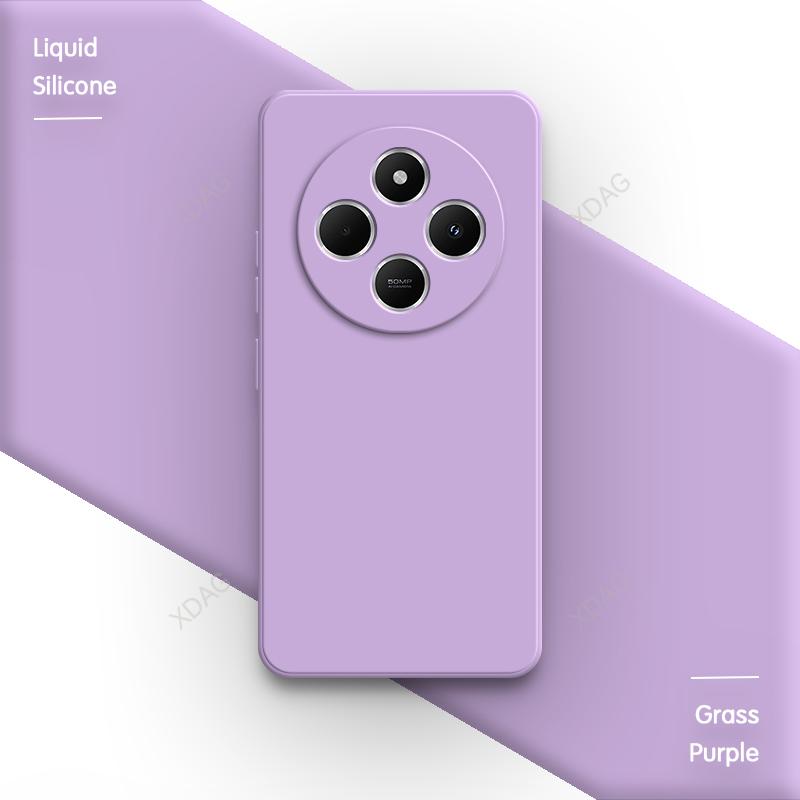 Original Phone Case for Redmi 14C 14R A4 4G 5G Simple Camera Protection Square Liquid Silicone Shockproof Soft Luxury Back Cover