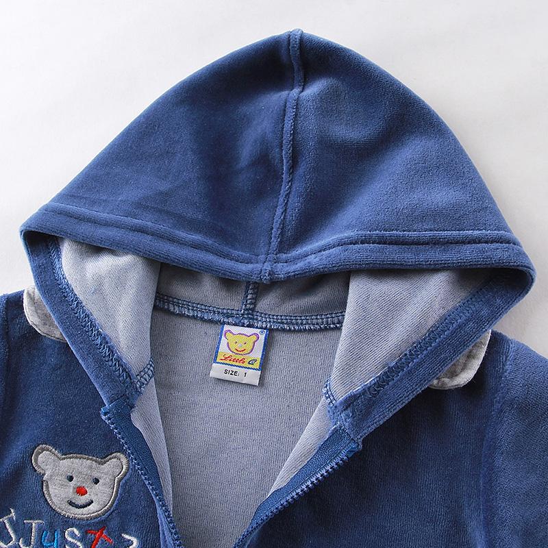 Kid Girlss Boys Infant Clothing Velour Winter Spring Long Sleeve Trousers Set With Hat Zipper Kidswear Aapparel