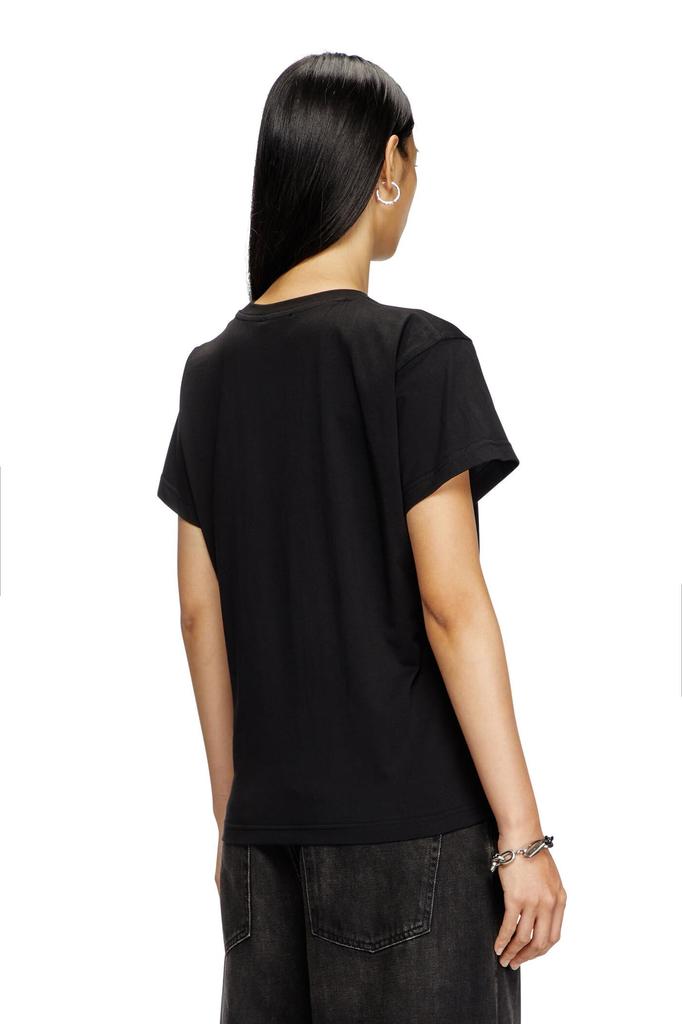 Diesel A177360NIAX L Black 9XX Women's T-Shirt T-MAREY
