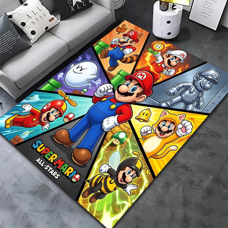 Super Mario Carpet Rug For Living Room Bedroom Home Sofa Decoration Kids Play Nonslip Floor Mat