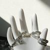 Jewelry Storage Rack with 5 Finger Shape Sculpture Smooth Rounded Design Jewelry Organizer for Rings Bracelets Necklaces Earrings