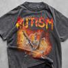 Autistic Funny Skeleton Shirt, Autism Edgy Skeleton Meme, Washed Graphic Tee, Offensive Gifts shirts, Cursed shirts, Inappropriate Shirts