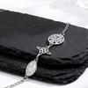 Stainless Steel Triple Protection Bracelet Witch Knot Virgin Mary Pentagram Tetragrammaton Three Types Amulet Jewelry for Women