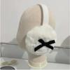 Women Bow Knot EarMuffs Kawaii Heart Fluffy Ear Muffs Cold Protection Women Ear Cover Thickened Plush Japanese JK Girls Earplugs