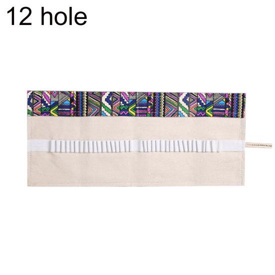 12/24/36 Holes Girl Pen Boy Pen Case Roll Bag Plátno Stacionární