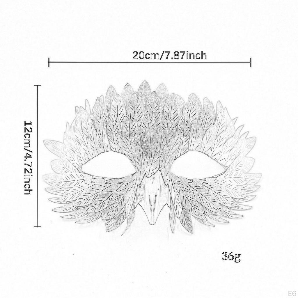 Akcesoria Maski Halloweenowe Półmaska na Twarz na Imprezę Klubową, do Odgrywania Ról, na Bal