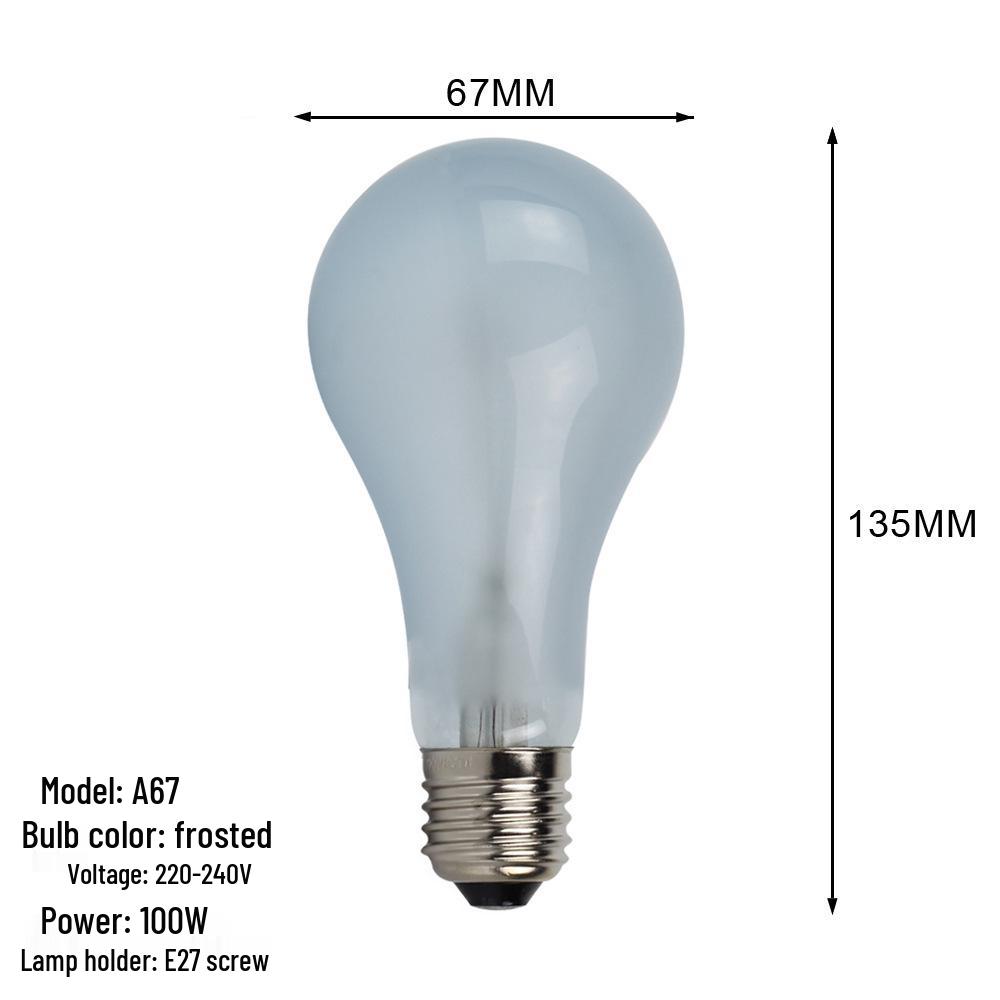 Infrared Neodymium Heating Bulb: 30W/40W/60W/100W/150W, Black, R63/R80/R95
