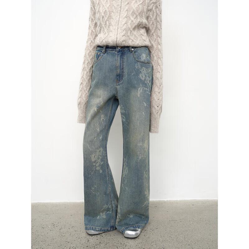 

Fu Zhien Vintage Washed Flared Jeans S