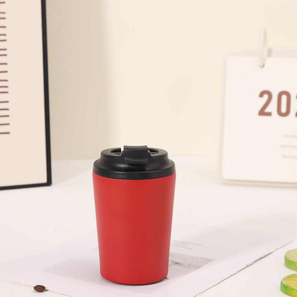 304 Stainless Steel Thermos Cup Portable, Compact Scale 12Oz Coffee Cup Outdoor Car Direct Drinking Milk Cup
