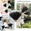 10pcs/20pcs Black Artificial Pampas Grass Fluffy Faux Boho Chic Decor Vase Fillers Halloween Party Wedding Centerpieces Decor