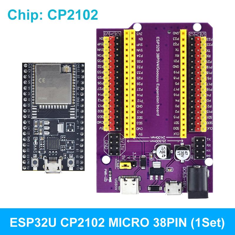 ESP32 Development Board TYPE-C/MICRO USB CP2102 WiFi+Bluetooth Dual Core ESP32-DevKitC-32 ESP-32 Expansion Board 38PINS
