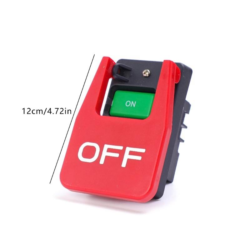 Electromagnetic Push Button Safety Power Switches With Large Stop Sign Paddle Easy Contact Machine Switches Enduring