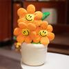 Decoration Plush Sunflower Toy Home Decoration Waist Support Plant Doll Pot