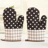 Gloves Kitchenware 1Pcs New Pastoral Style Thickened Plaid Microwave Oven Insulation Gloves Microwave Oven Gloves