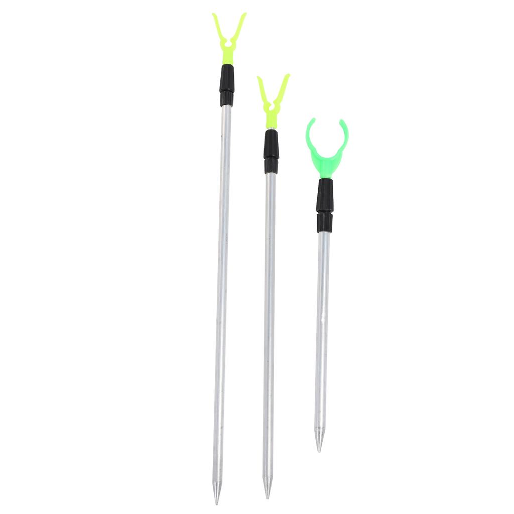Fishing Rod Bracket Stretchable Aluminum Portable Fish Pole Ground Holder for Bank Fishing