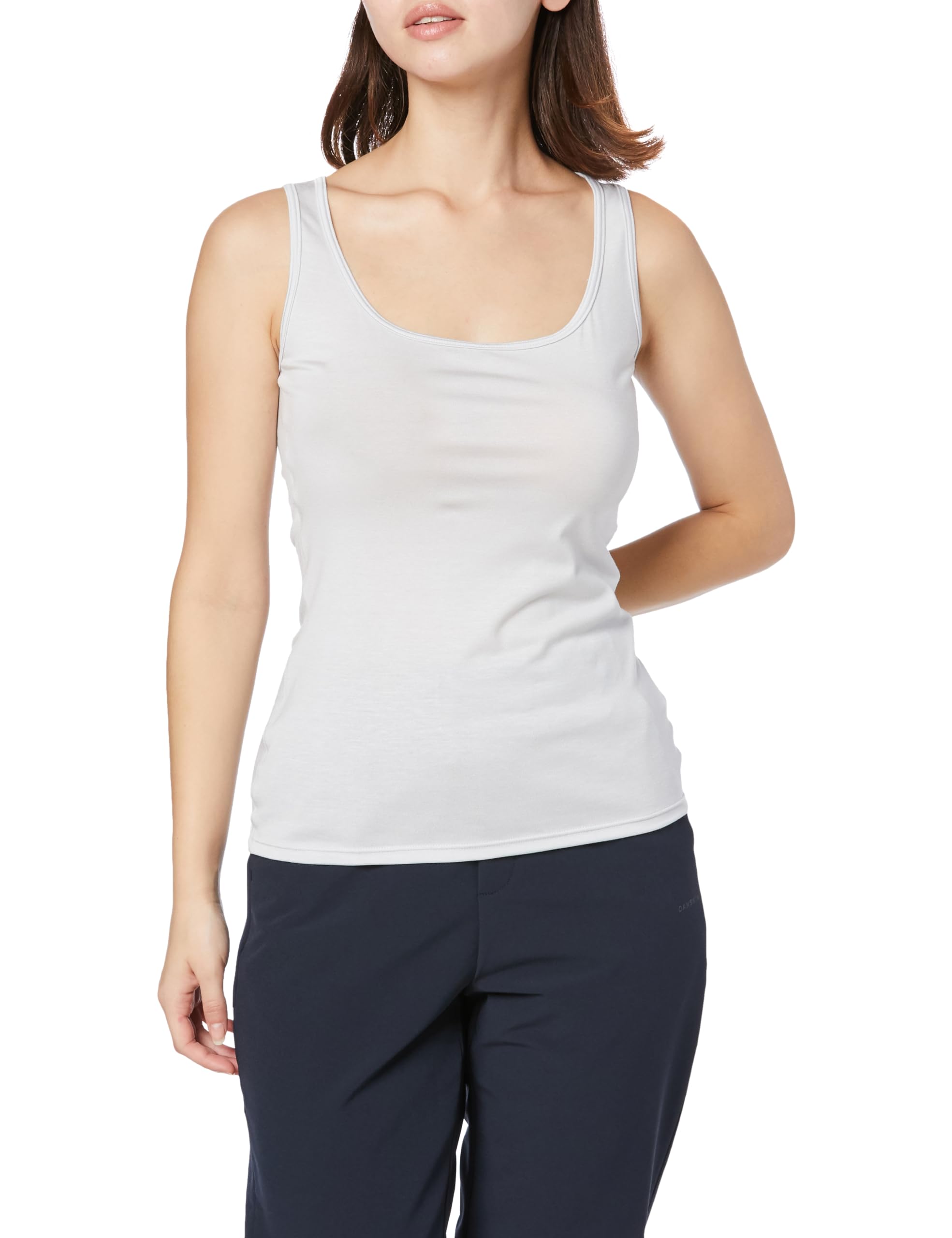 

Danskin Silk Lounge Tank Soft to the Ice DA123914 Women s Top, Moisture-Wicking, Stretch, Touch, Gray,