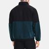Under Armour Logo Casual Pattern Vintage Sports Stand Collar Loose Zipper Long Sleeve Jacket Men Jacket Black 1366091-413