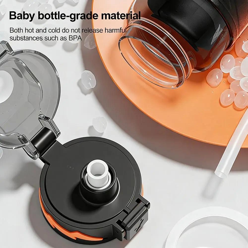 with Straw Student Water Bottle 750/1000ML Outdoor Water Bottle Portable Fitness Kettle Summer