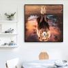 Modern Animal Inspiration Lion Canvas Painting Mentality Is All Posters and Prints Wall Art Pictures for Living Room Home Decor